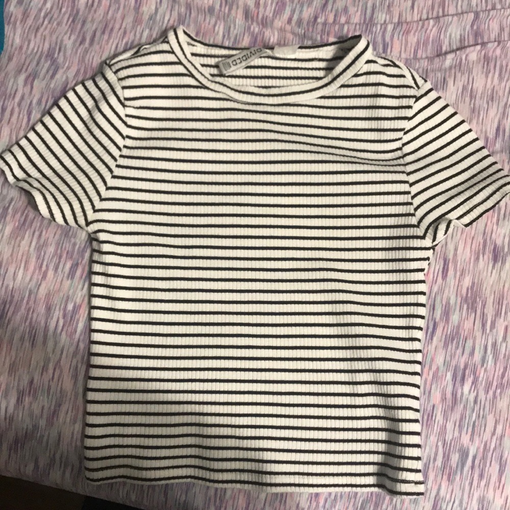 striped crop top